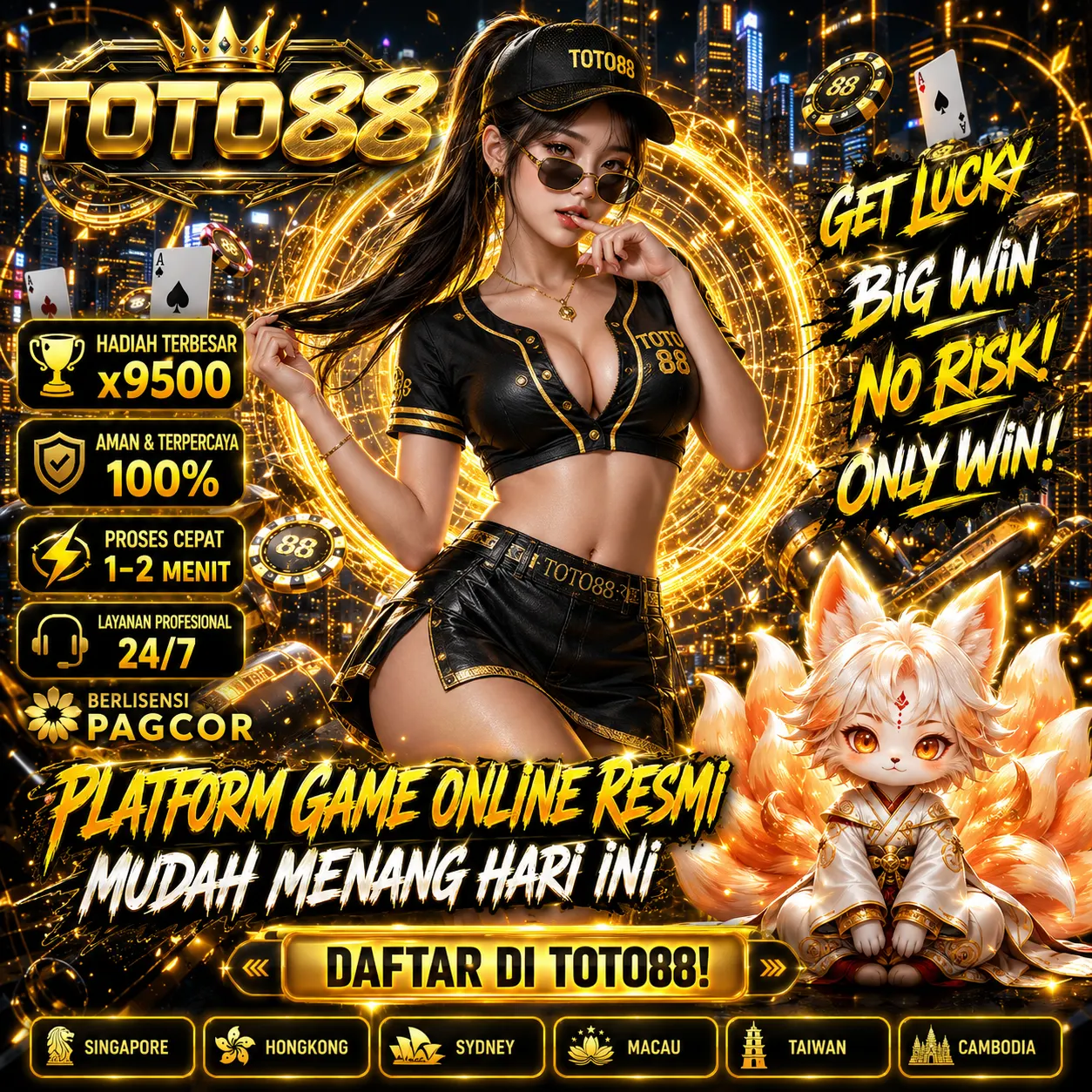 TOTO88: Platform Game Online Resmi Berlisensi PAGCOR Mudah Menang Hari ini